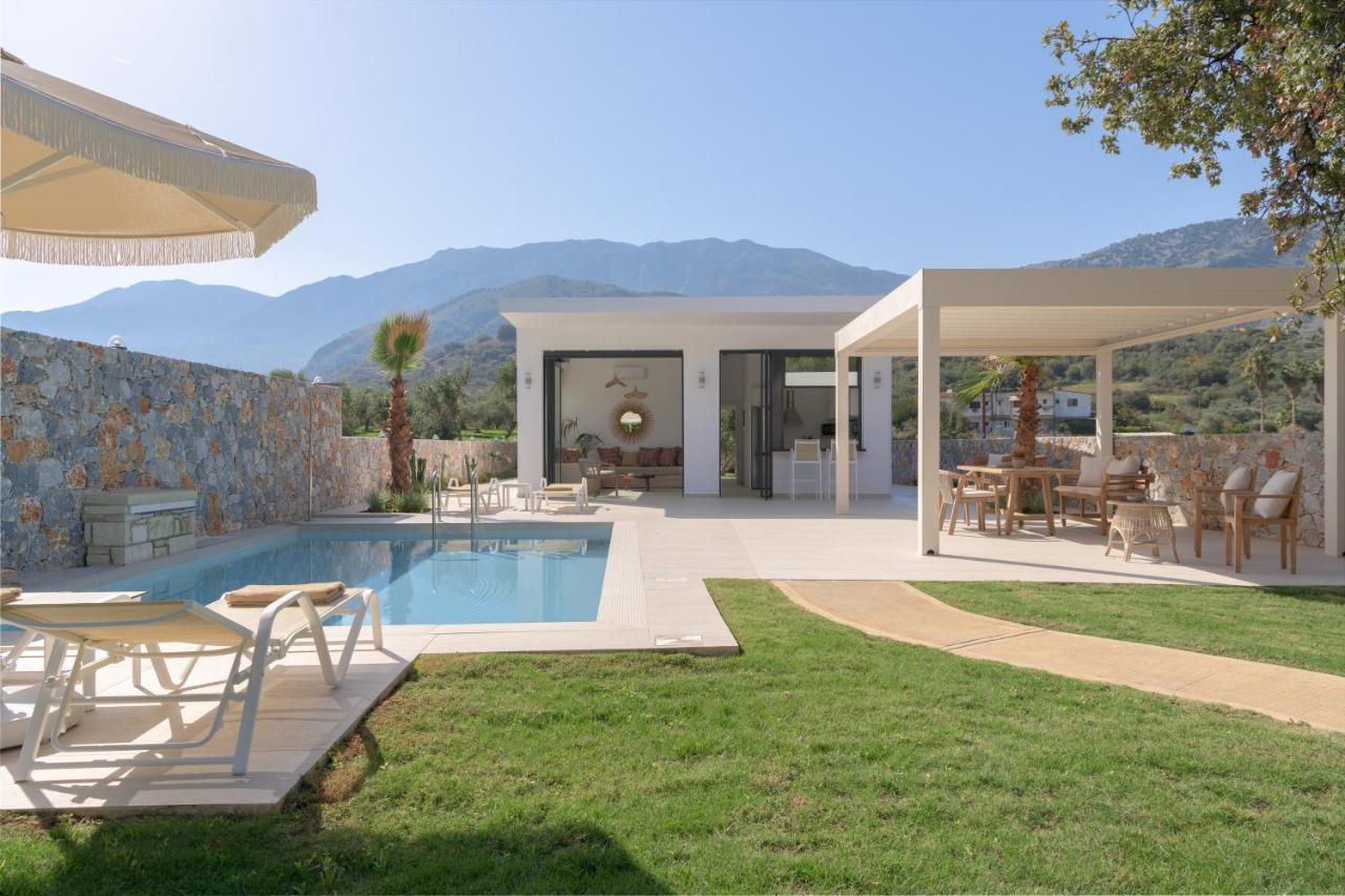 Pelagias Villa Lefka With Heated Pool Mathés Kültér fotó