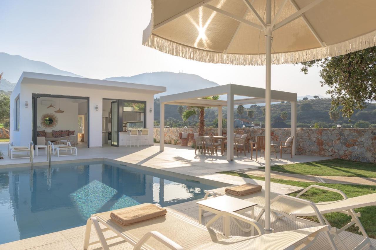 Pelagias Villa Lefka With Heated Pool Mathés Kültér fotó
